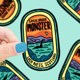 Loch Ness Monster Cryptid  Location Sighting Vinyl Sticker