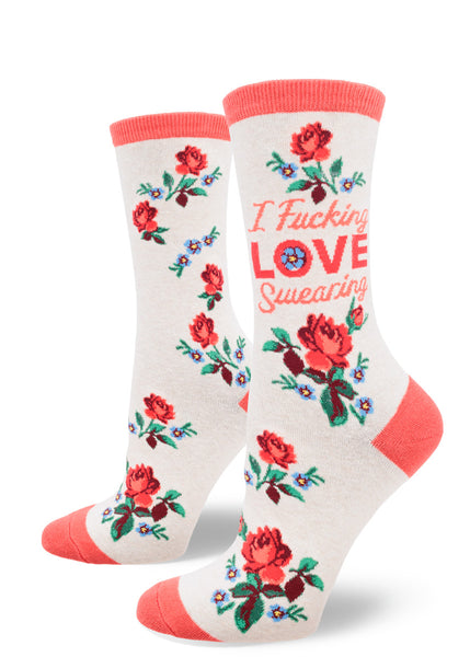 I Love Swearing Crew Sock