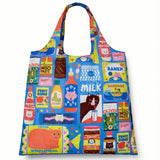 Kawaii Cat Foods Art Sack by Naomi Wilkinson