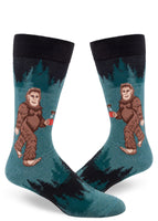 Sasquatch Loves Coffee Men's Crew