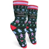 This Bitch Loves Christmas Women's Crew Socks
