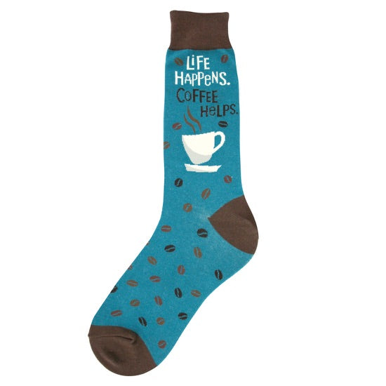Life Happens. Coffee Helps Sock