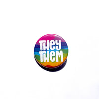 Bright Swirl Pronoun Buttons
