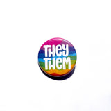 Bright Swirl Pronoun Buttons