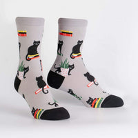 Booked for Meow Crew Sock