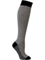 Elizabeth Herringbone Organic Cotton Knee High Socks