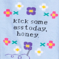 Kick Some Ass Today Honey "Stretch It"  Knee High Sock
