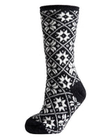 MeMoi Plush Snowflake Slipper Sock