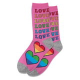 Rainbow Love Sock