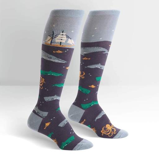 Sea Voyage Knee High Socks