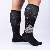 Take a Look, It's in a Book "Stretch It"  Knee High Sock