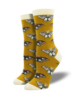 Vintage Moths Bamboo Socks