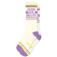 Hush Your Mouth Unisex Gym Crew Socks
