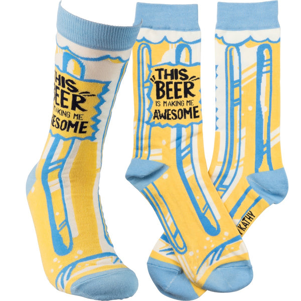 This Beer is Making Me Awesome Sock