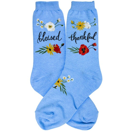 Blessed & Thankful Sock