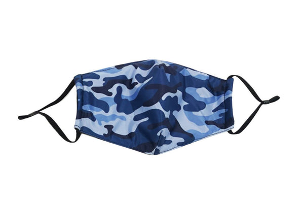 Care Cover Blue Camo Mask