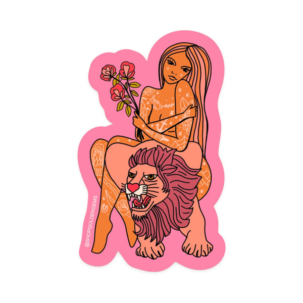 Fiery Little Leo - Sticker