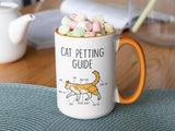Cat Petting Guide: 15oz orange handle