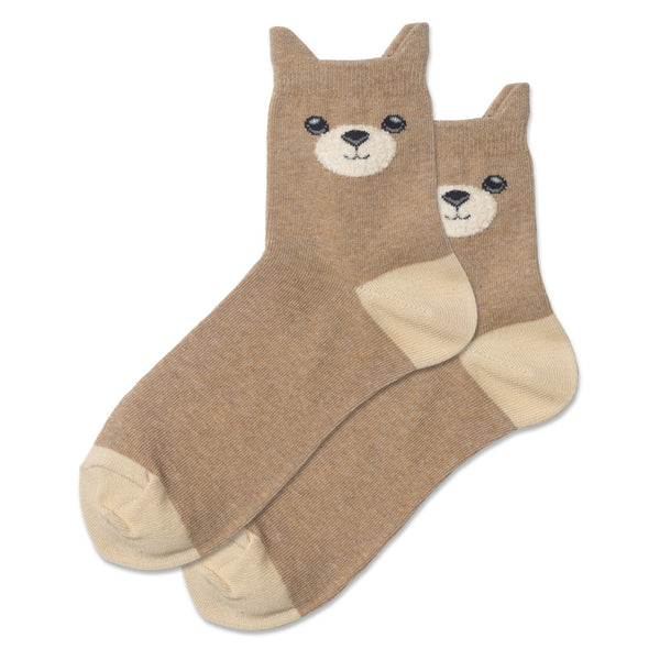 Fuzzy Teddy Bear Sock