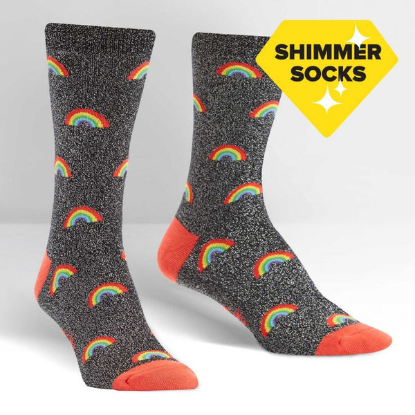 Glitter Over the Rainbow Sock