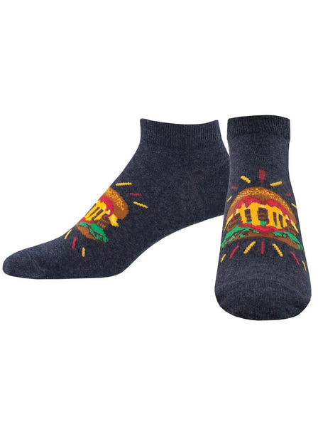 Men's Love Burger No Show Socks