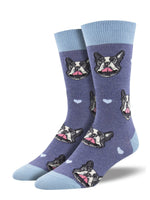Men's French Kiss Dog Sock