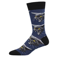 Men's Black Cat Malice Sock