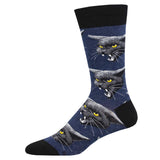 Men's Black Cat Malice Sock