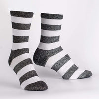 Puttin' on the Glitz Stripe Sock