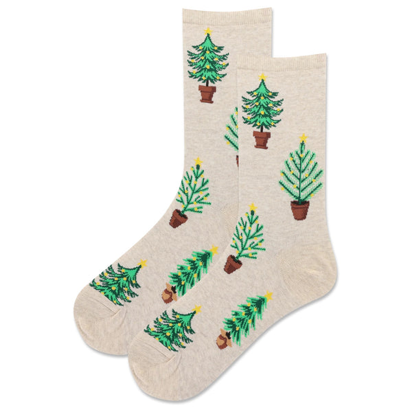 Shiny Potted Tree Sock