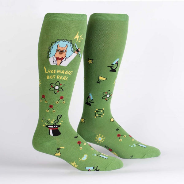 Trust Me, Llama Scientist "Stretch It"  Knee High Socks