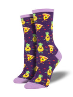 Pizza Loves Pineapple Sock