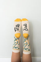 Tell the Birds Crew Sock