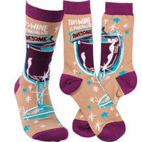 This Wine is Making Me Awesome Sock