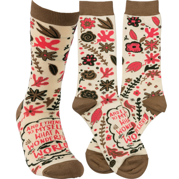 Wonderful World Sock