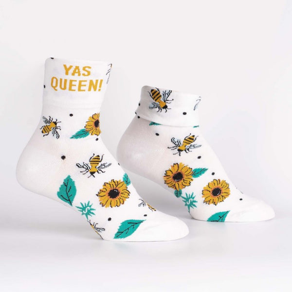 Yas Queen Turn Cuff Crew